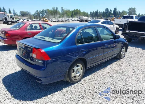 2005 Honda Civic Hybrid z USA, uszkodzony, nr VIN JHMES96625S026707